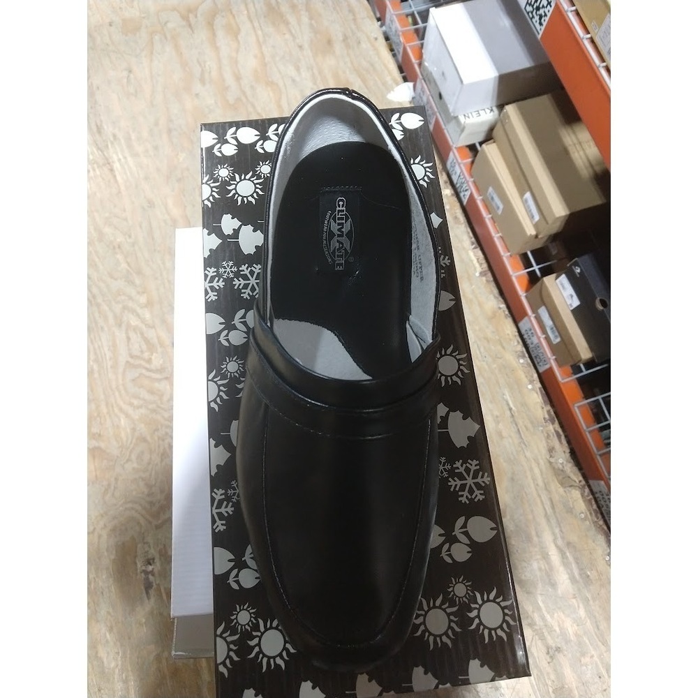 ClimaTex Climate X Mens Black Leather Slip On Sz: 8EEE